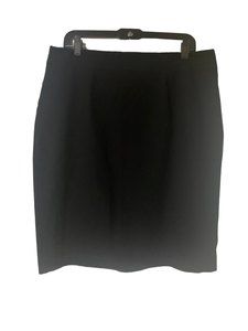 Eileen Fisher Black A-Line Knee-Length Skirt Sz XL